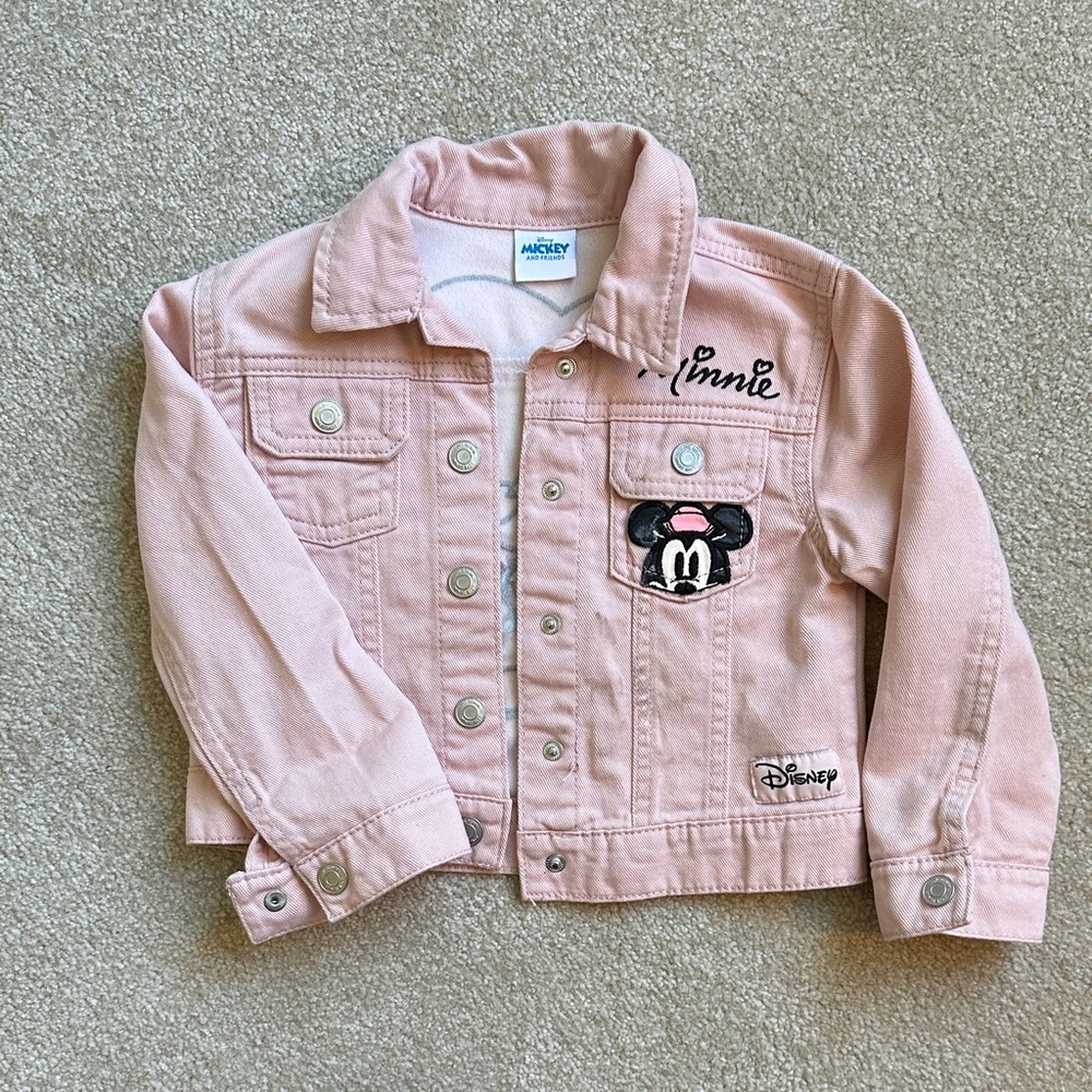 Disney Light Pink Jean Jacket for Kids